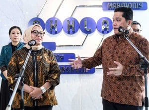 Erick Thohir Bertemu Arifah Fauzi Bahas Sinkronisasi Program Antar Kementerian