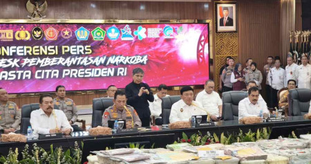 Kapolri Pamer Sita Barang Bukti Narkoba Rp8,6 Triliun sepanjang 2024