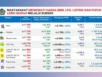 Ini Daftar Harga BBM, LPG, hingga Listrik Jika Tanpa Subsidi