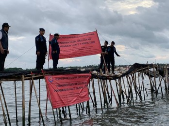 Tegas! KKP Ancam Sanksi ke Pemilik Pagar Laut 30,16 Km di Tangerang