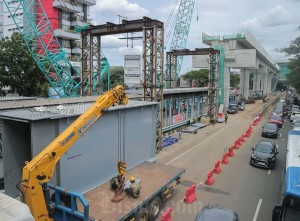 Progres Pembangunan LRT Jakarta Fase 1B Velodrome - Manggarai