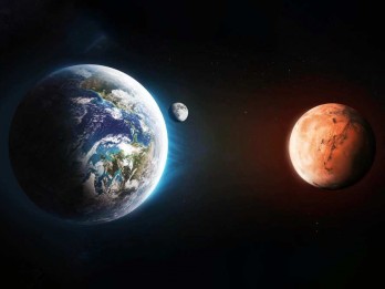 Fenomena Langit Januari 2025, Konjungsi Bulan dan Mars