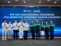 BYD Pasok 50.000 Mobil Listrik untuk Grab di Asia Tenggara