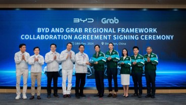 BYD Pasok 50.000 Mobil Listrik untuk Grab di Asia Tenggara