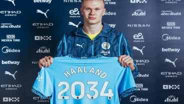 Teken Kontrak 10 Tahun di City, Erling Haaland Pecahkan 2 Rekor Fantastis