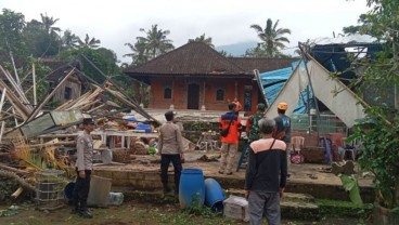 Angin Puting Beliung di Tabanan Rusak Sejumlah Bangunan