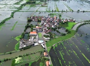 Ribuan Rumah Warga di Pasuruan Jawa Timur Terendam Banjir