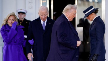 Donald Trump Tiba di Gedung Putih, Ikuti Jamuan Teh bersama Joe Biden