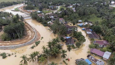 Kawasan Sepaku, Penajam Paser Utara, Terendam Banjir