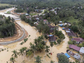 Kawasan Sepaku, Penajam Paser Utara, Terendam Banjir