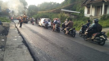 Amblas Sejak Agustus 2024, Jalan Lintas Riau-Sumbar di Km 106 Kampar Selesai Diaspal