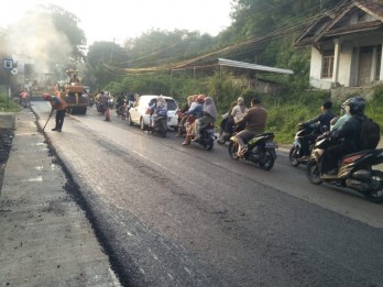 Amblas Sejak Agustus 2024, Jalan Lintas Riau-Sumbar di Km 106 Kampar Selesai Diaspal