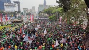 Driver Gojek Cs Geruduk Kantor Kemenaker 17 Februari, Tuntut THR Ojol