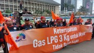 Buruh Geruduk Kantor ESDM Demo LPG 3 Kg, Tuntut Bahlil Dipecat