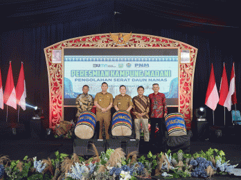 Kampung Madani PNM Hadir di Tanjung Bunut, Bantu UMKM Olahan Nanas