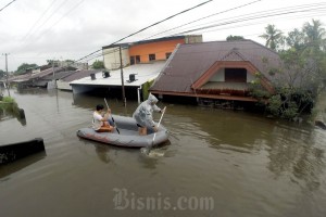 Sejumlah Wilayah Di Makassar Terendam Air