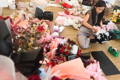 Penjualan Bunga Untuk Hari Valentine Meningkat