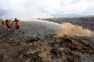 Kebakaran hutan dan lahan di Aceh Barat Semakin Meluas