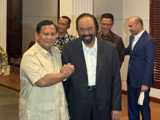 Terungkap Makna Kado Lukisan Surya Paloh untuk Prabowo di HUT Gerindra