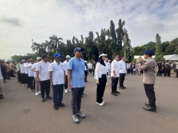 Jelang Pelantikan Kepala Daerah, Ahmad Luthfi Ikuti Latihan Baris-berbaris di Monas