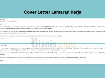 5 Contoh Cover Letter untuk Lamar Kerja yang Menarik