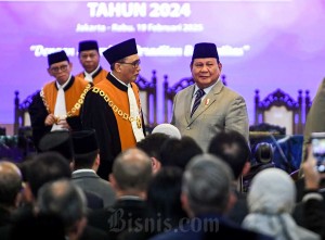 Presiden Prabowo Subianto Hadiri Sidang Istimewa Laporan Tahunan MA 2024