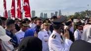 Ratusan Kepala Daerah Memadati Kawasan Monas Jelang Pelantikan (20/2)