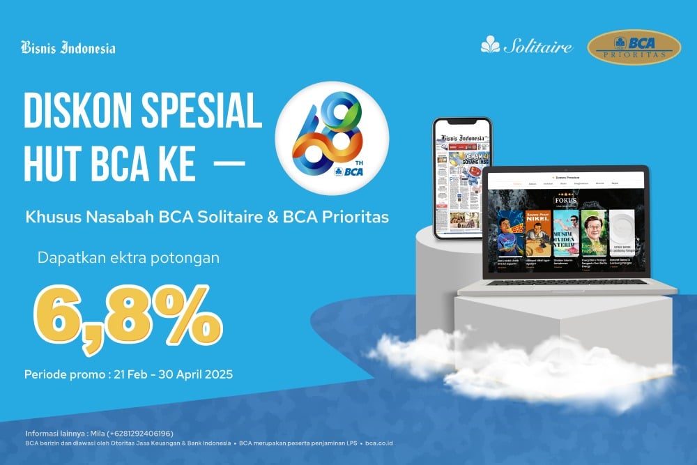 Promo Spesial HUT ke-68 BCA untuk Nasabah BCA Prioritas & Solitaire