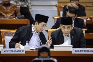 Menag Nasaruddin Umar Ikuti Raker Dengan DPR Bahas Penyelengaraan Haji 2025