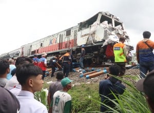 Kecelakaan KA Kertanegara di Kediri