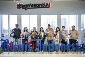 Kunjungan LPS ke Redaksi Bisnis Indonesia