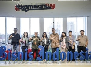 Kunjungan LPS ke Redaksi Bisnis Indonesia