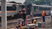 Tiga Gerbong Kereta Cadangan Terbakar di Stasiun Yogyakarta