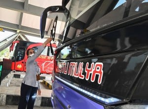 Pemeriksaan Kelaikan Bus Angkutan Lebaran