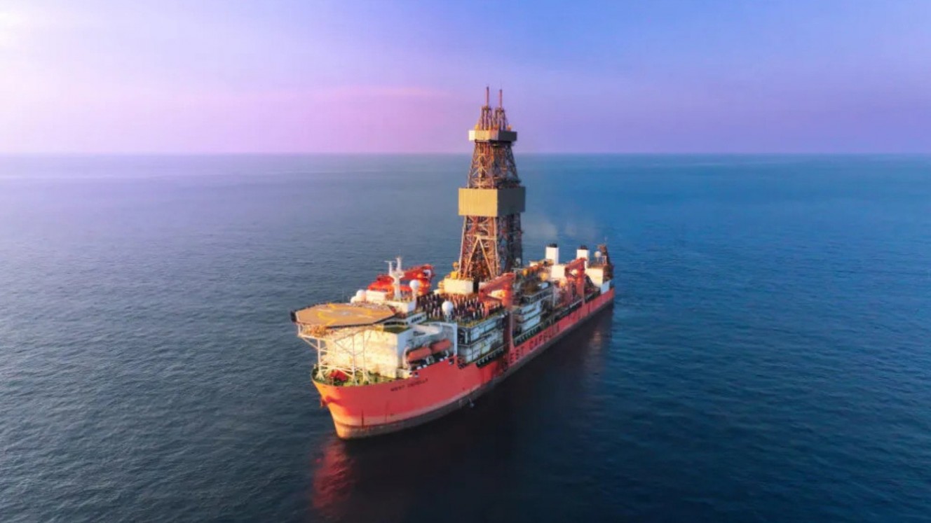 Fasilitas pengeboran sumur Timpan-1 di Blok Andaman yang dilakukan Mubadala Energy bersama Premier Oil Andaman Ltd. /Istimewa-Dok. Mubadala Energy