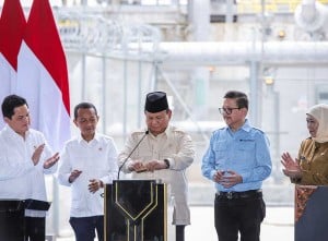 Presiden Prabowo Subianto Resmikan Pabrik Pemurnian Logam Mulia