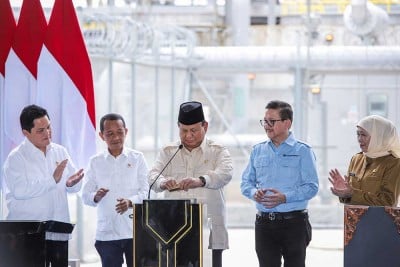 Presiden Prabowo Subianto Resmikan Pabrik Pemurnian Logam Mulia