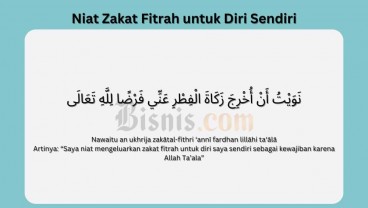 Niat Zakat Fitrah untuk Diri Sendiri dan Ketentuannya