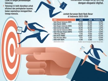 TENAGA KERJA BANK   : Adopsi AI Tak Sampai Pangkas SDM