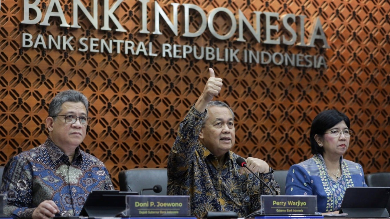 Bank Indonesia melalui RDG pada 18-19 Maret 2025 memutuskan untuk mempertahankan suku bunga acuan atau BI rate di level 5,75%. (Bisnis/Himawan L. Nugraha)