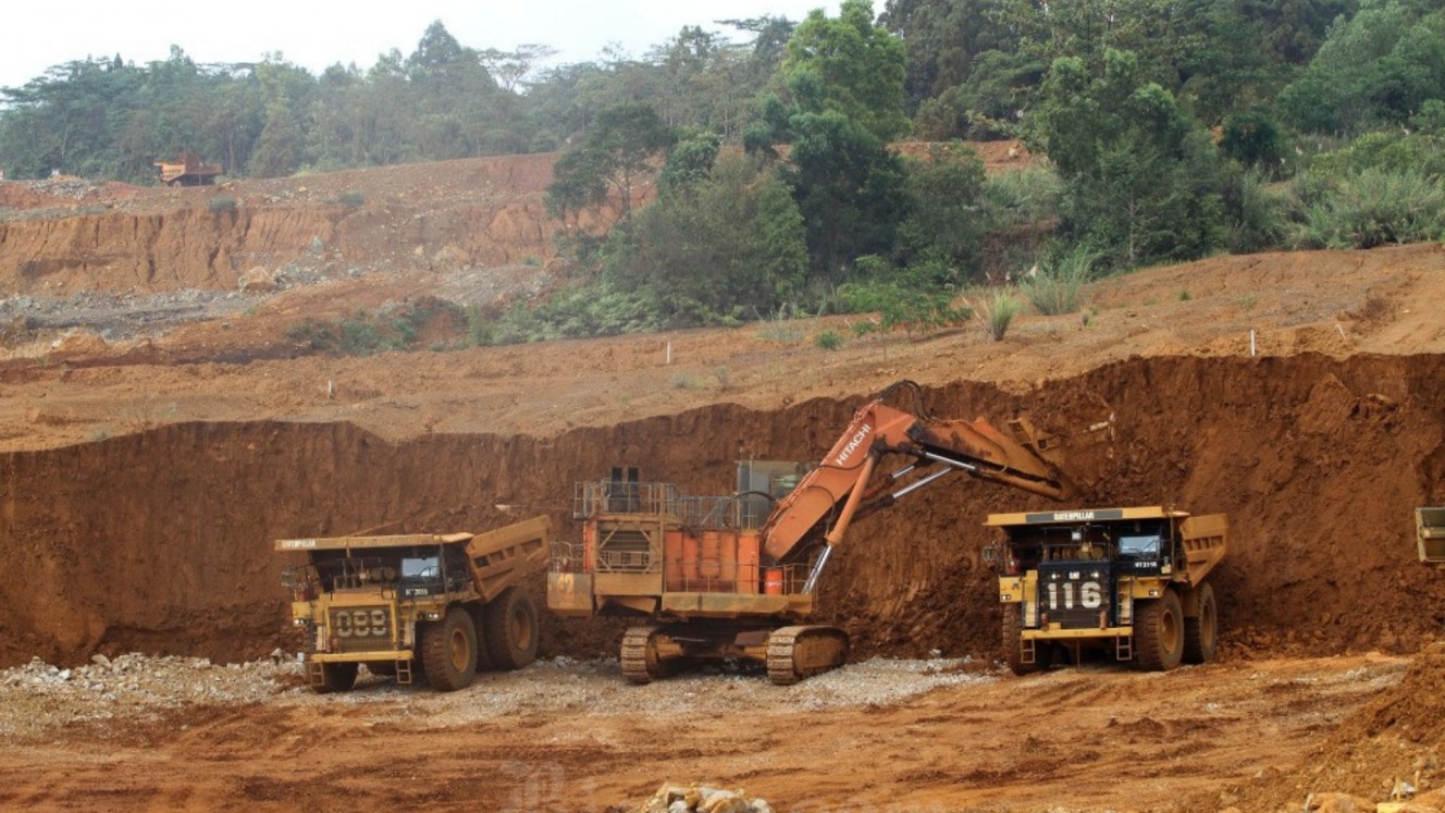 Nickel mining operation of PT Vale Indonesia Tbk. in Sorowako, East Luwu Regency, South Sulawesi, Friday (28/7/2023)/Bisnis-Paulus Tandi Bone
