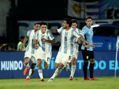 Tanpa Lionel Messi, Timnas Argentina Susah Payah Bekuk Uruguay