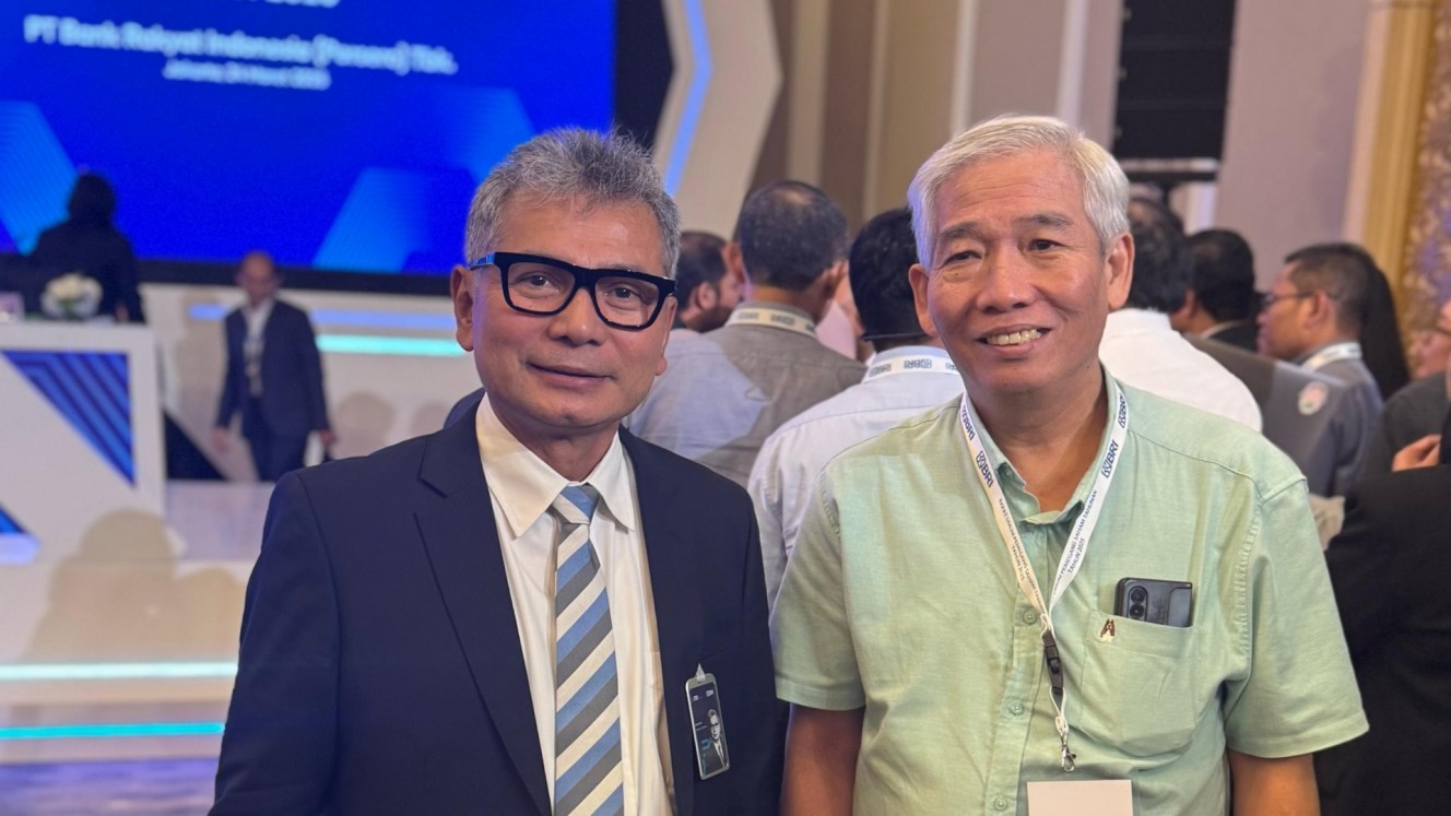 Lo Kheng Hong bersama Direktur Utama BRI Periode September 2019 hingga Maret 2025, Sunarso, usai RUPST tahun buku 2024 pada Senin (24/3/2025)./Istimewa