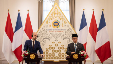 Pertemuan Menlu Indonesia dengan Menlu Prancis