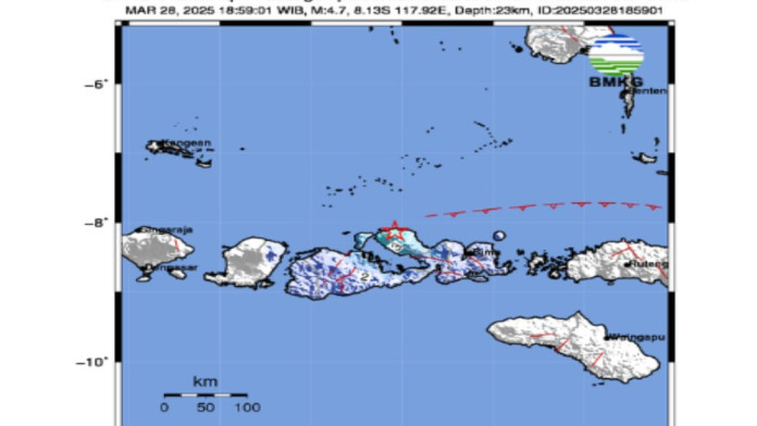 Gempa Magnitudo 4,7 Guncang Sumbawa, Dirasakan hingga Bima