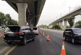 Contraflow Mulai Diterapkan di Jalan Tol KM 36-KM 70 Arah Cikampek