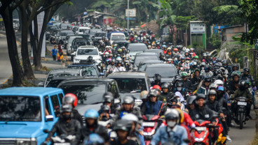 Kemacetan di Cicalengka Kabupaten Bandung