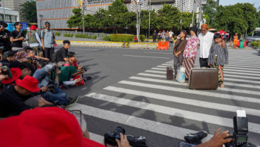 Pegiat Fotografi Ramaikan Jakarta Sepi