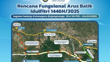 Arus Mudik, Jasa Marga Siapkan Jalur Fungsional Tol Jakarta-Cikampek II Selatan