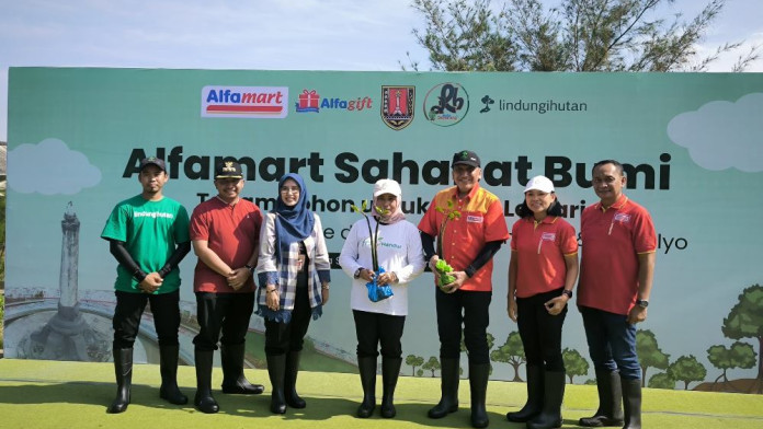 Alfamart Tanam 20.000 Mangrove di Pesisir Semarang